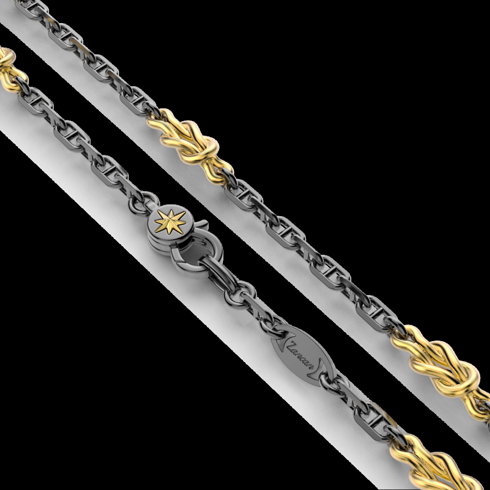 Zancan Collana in argento con nodi marini Shopping Online