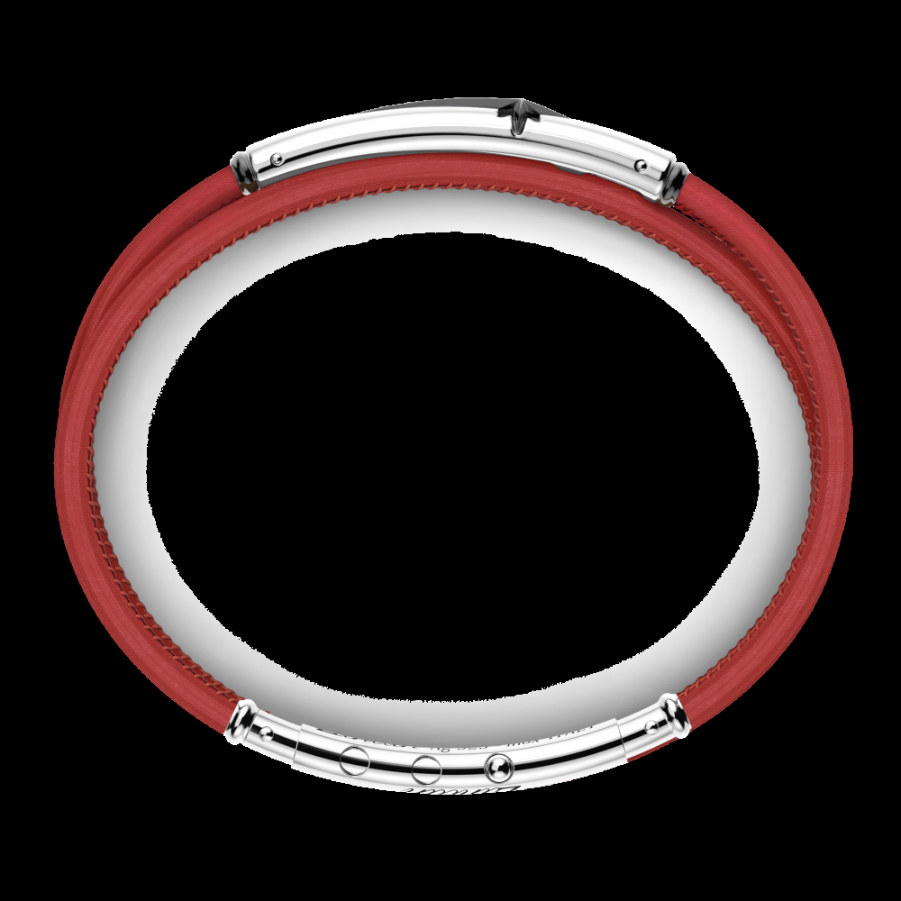 Zancan Bracciale Zancan in pelle naturale con targa in argento Nuova