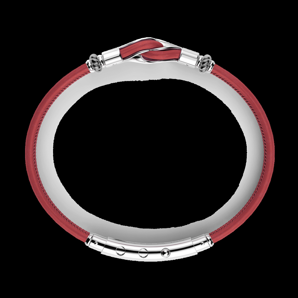 Zancan Bracciale Zancan in pelle naturale con nodo in argento 2025