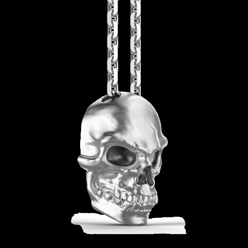 Zancan Collana Zancan in argento con pendente a teschio Vendita Calda