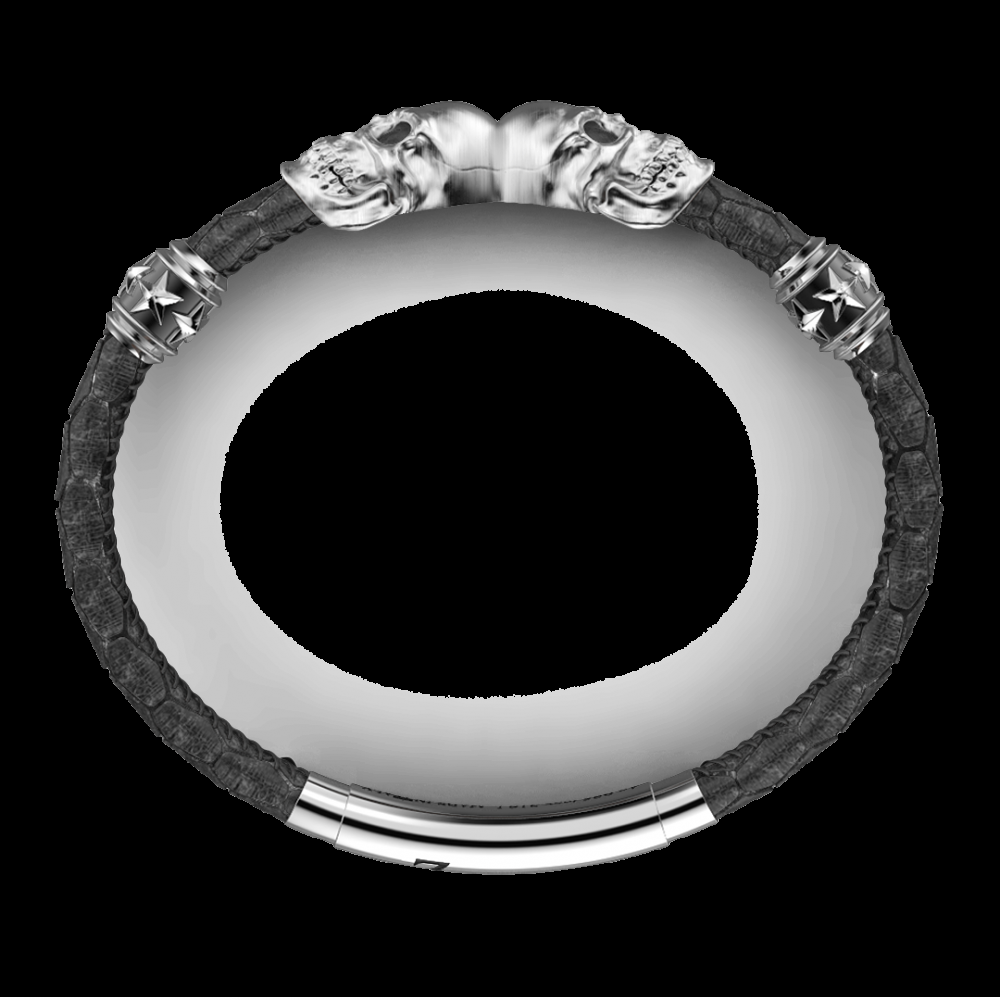 Zancan Bracciale Zancan in pelle con teschi I Più Venduti