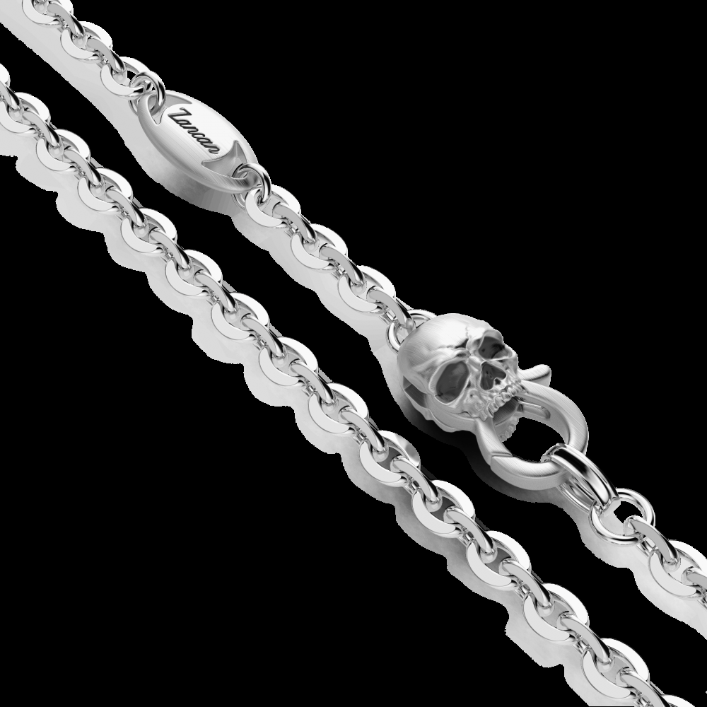 Zancan Collana Zancan in argento con pendente a teschio con coppola Vendite Flash