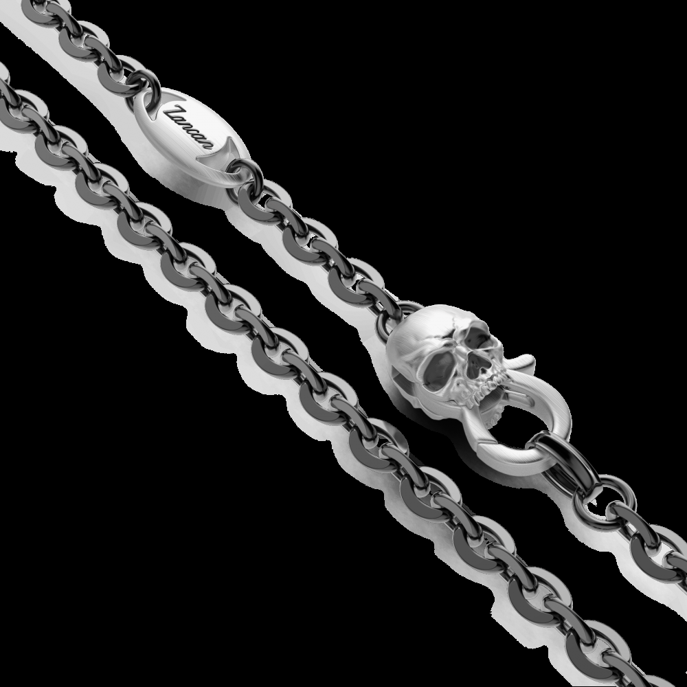 Zancan Collana Zancan in argento con pendente a teschio cowbloy 2025
