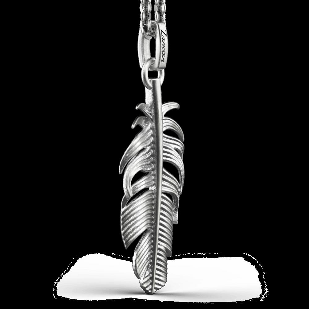 Zancan Collana Zancan in argento con pendente a piuma Convenienza