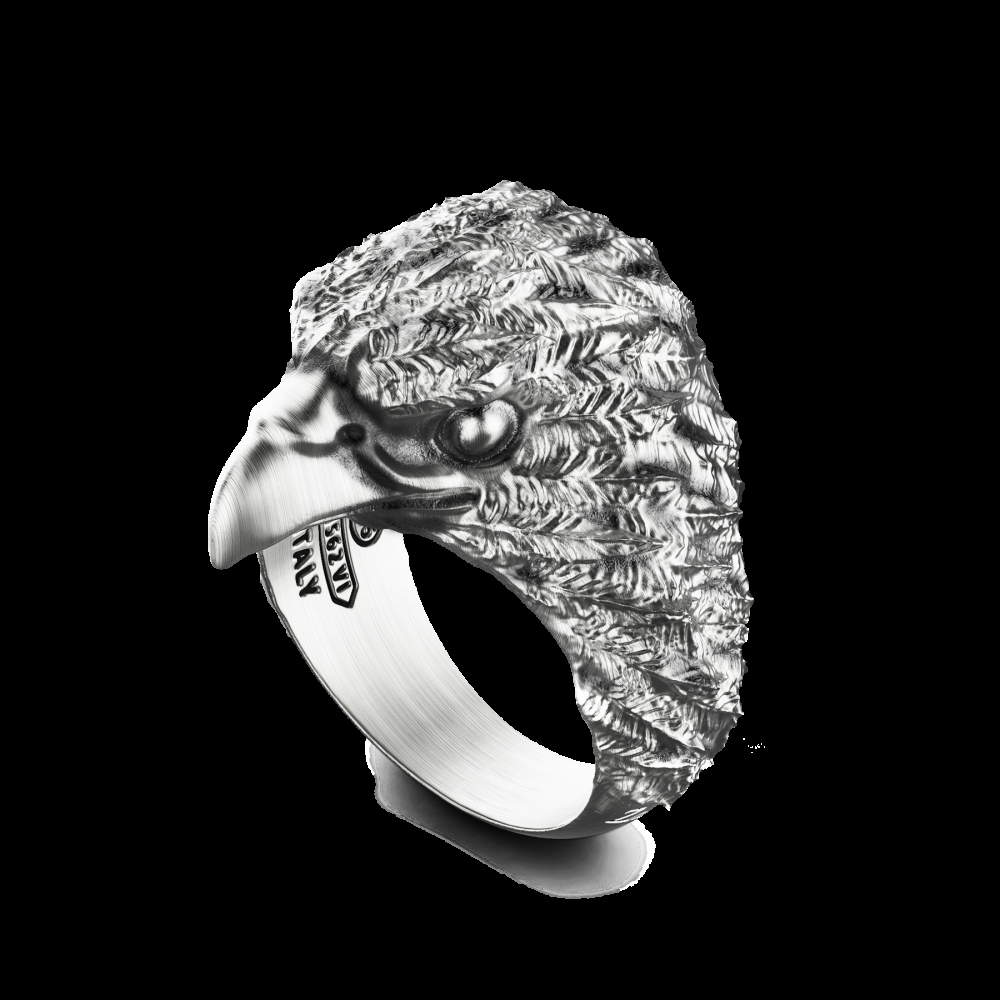 Zancan Anello Zancan ad aquila in argento Presa