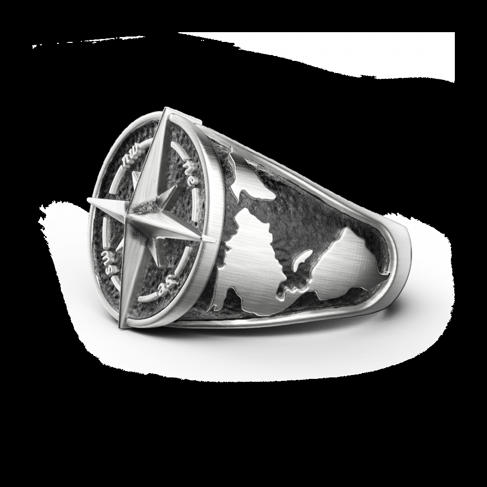 Zancan Anello Zancan in argento con finitura vintage Sconto