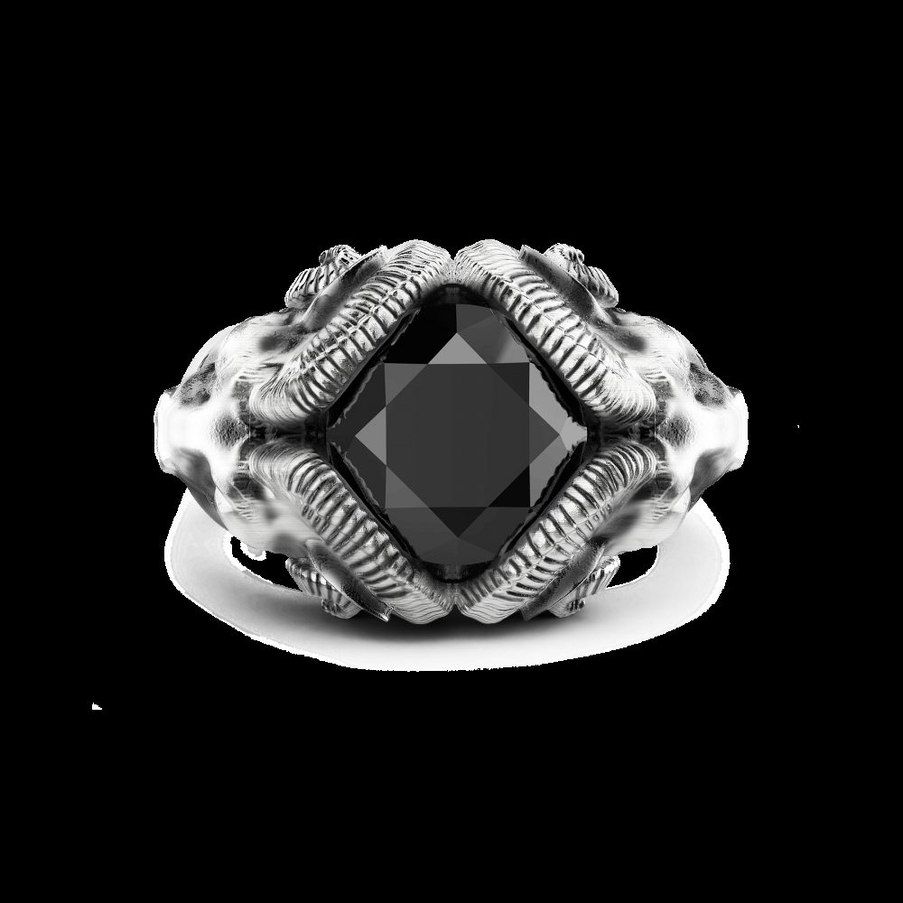 Zancan Anello Zancan con arieti ed onice in argento Hotsell