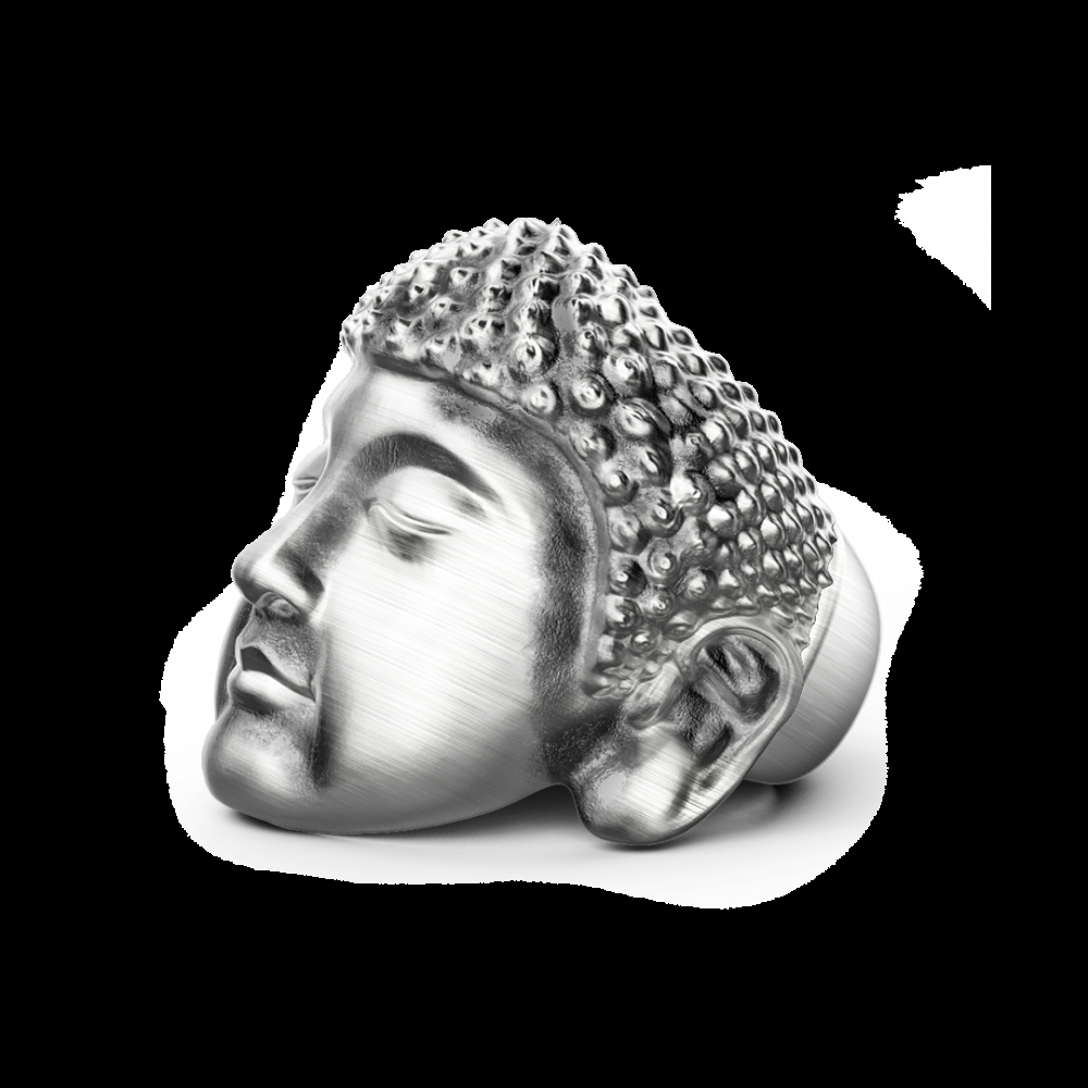 Zancan Anello Zancan Buddha in argento con finitura vintage Vendita Economica