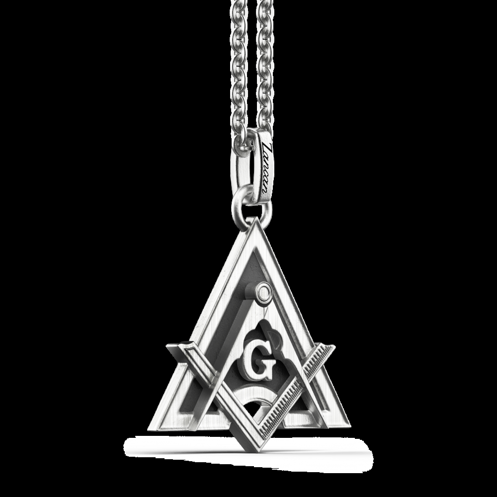 Zancan Collana Zancan in argento con pendente massonico Vendite Flash