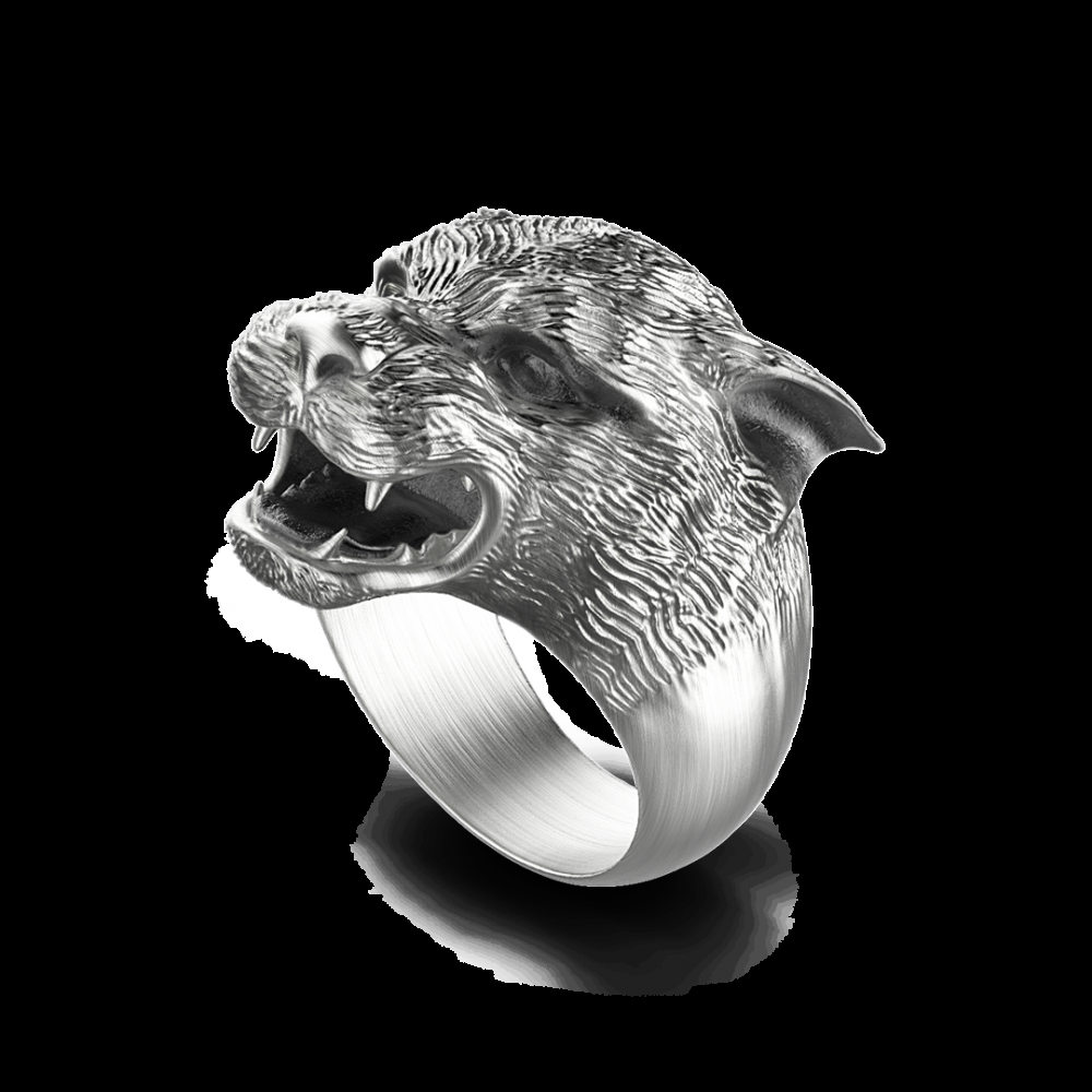 Zancan Anello Zancan pantera in argento con finitura vintage Moda