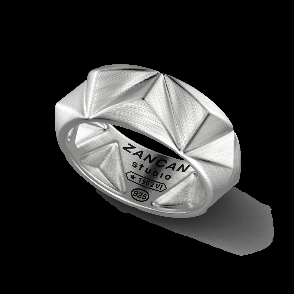 Zancan Anello Zancan Studio in argento Qualità
