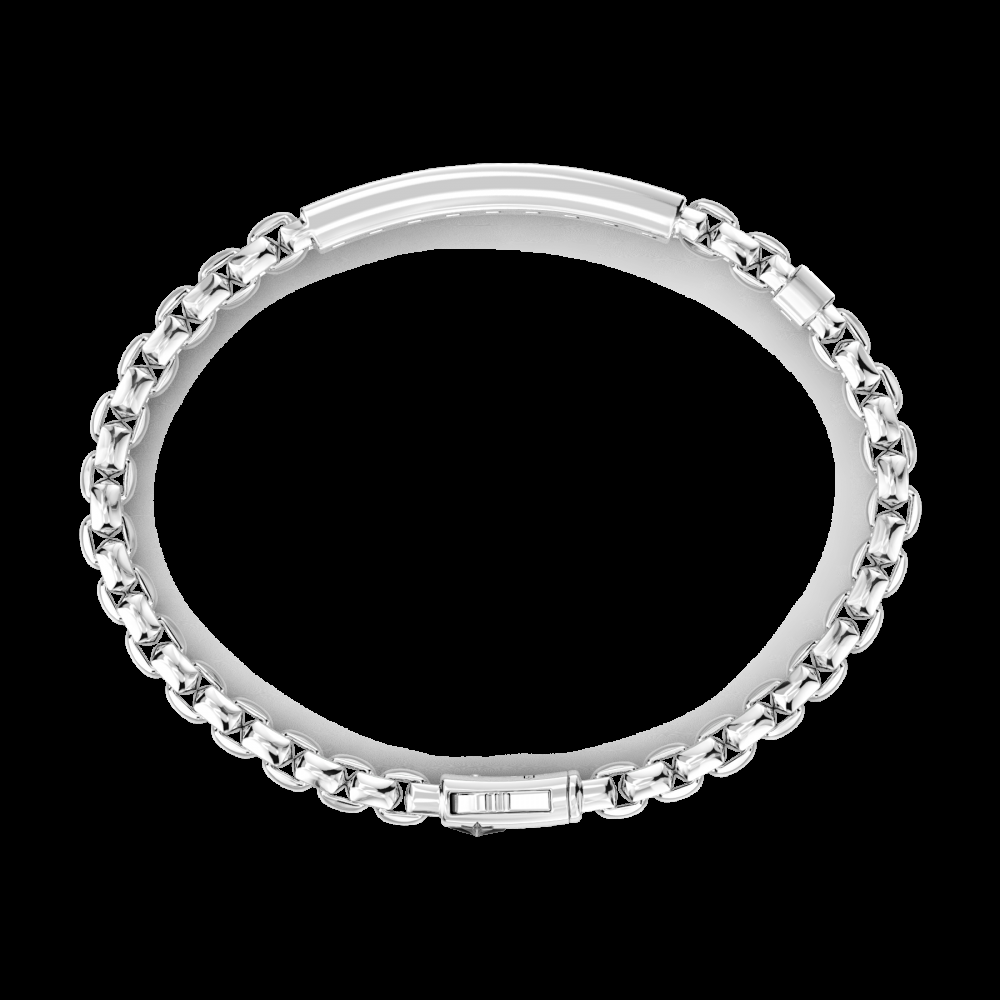 Zancan Bracciale Zancan in argento con targa centrale e pietre naturali Negozi Online