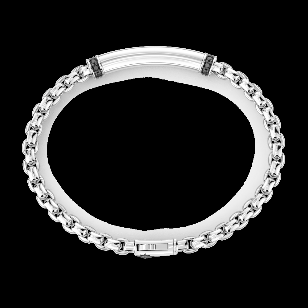 Zancan Bracciale Zancan in argento con targa centrale Promozione Limitata