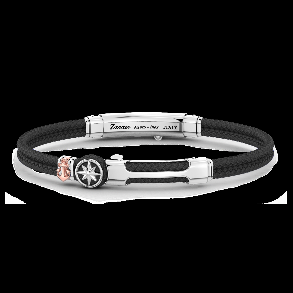 Zancan Bracciale Zancan in kevlar con targa e rosa dei venti Promozione Limitata