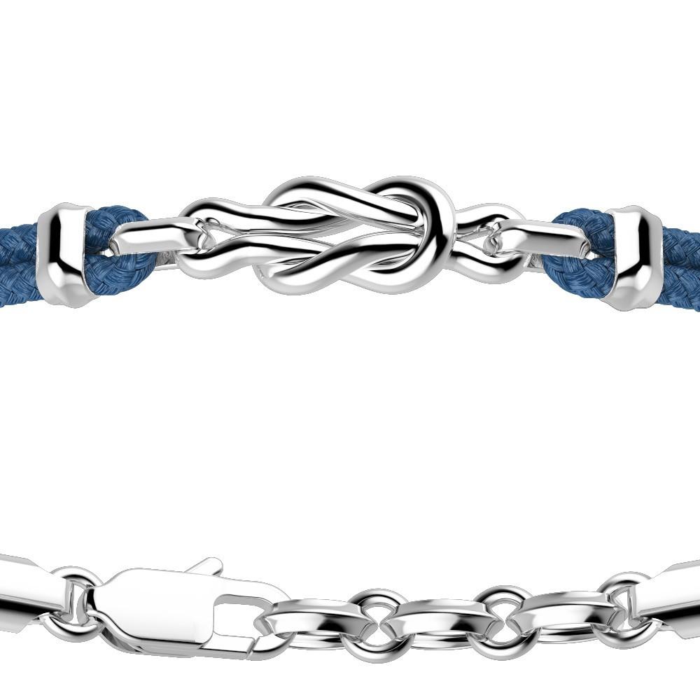 Zancan Bracciale Zancan in kevlar e nodo in argento Shopping Online