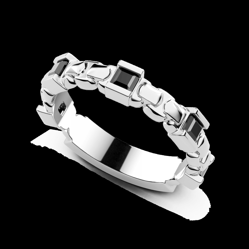 Zancan Anello a fascia Zancan in argento e pietre naturali Outlet