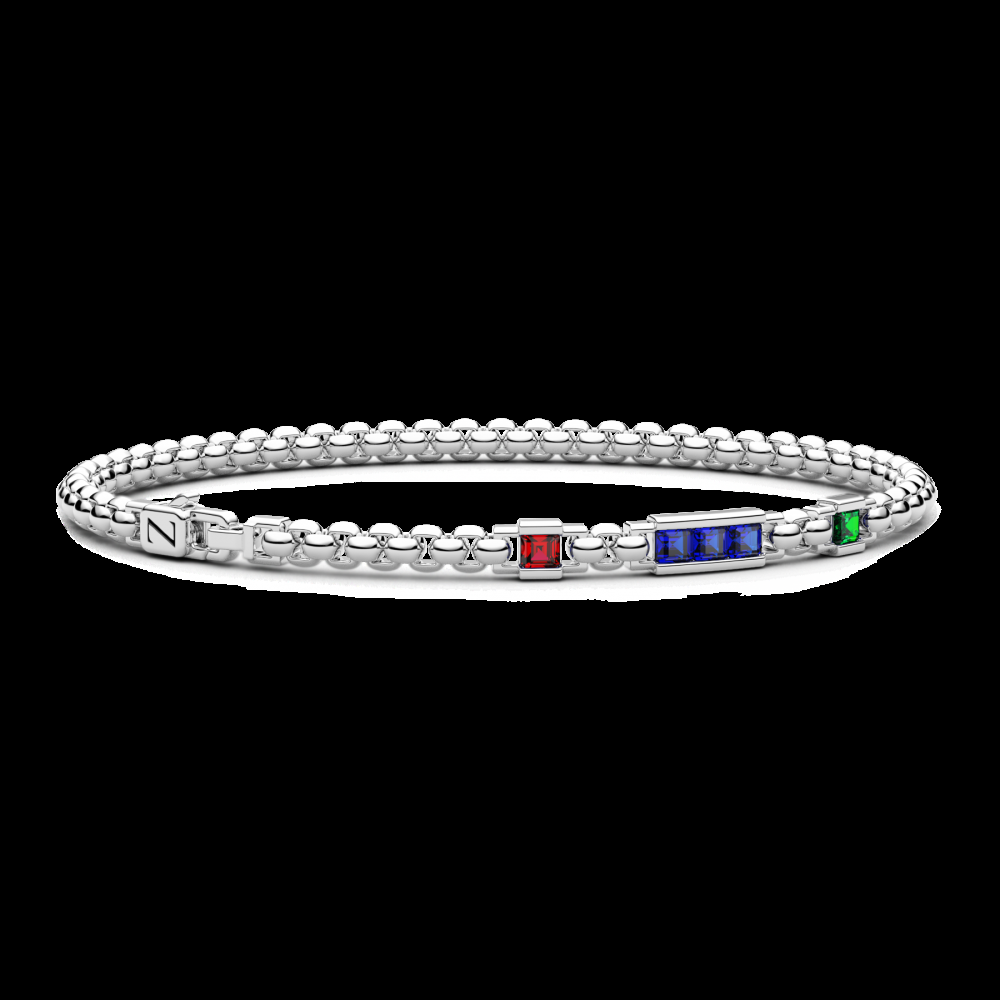 Zancan Bracciale Zancan in argento con pietre naturali Flash Sale