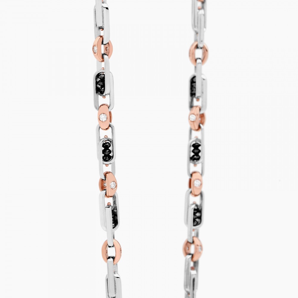 Zancan Collana Zancan in oro bianco con diamanti Offerta Giorno del Papà