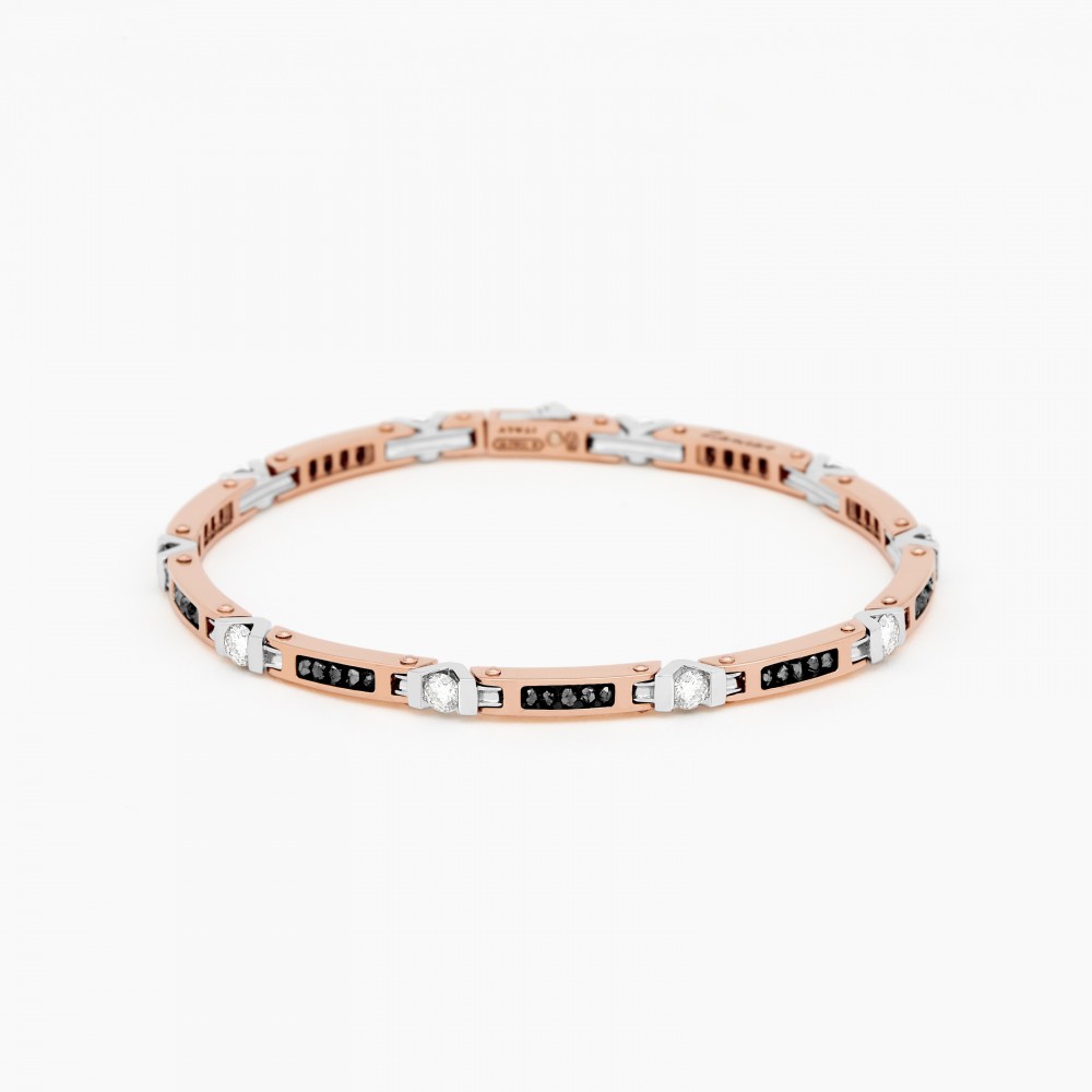 Zancan Bracciale Zancan in oro rosa con diamanti Offerte stagionali