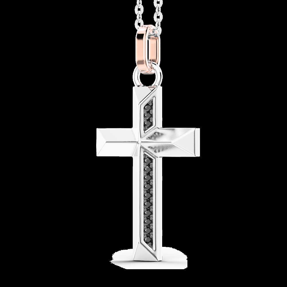 Zancan Collana Zancan in oro con pendente a croce e diamanti Fino al 60% di sconto