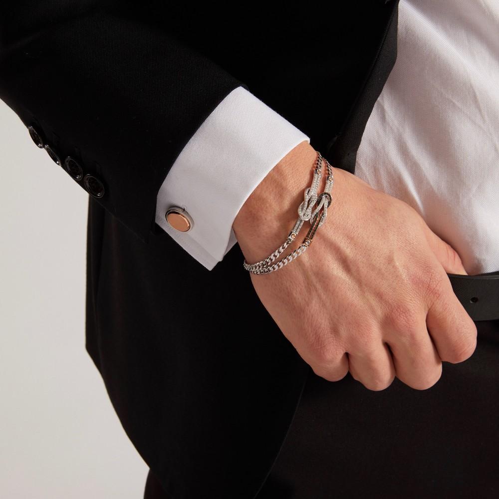 Zancan Bracciale Zancan in oro bianco con diamanti Offerta speciale della fabbrica