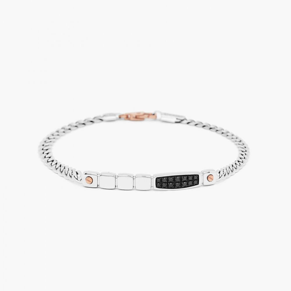 Zancan Bracciale Zancan in oro bianco con diamanti Enormi sconti