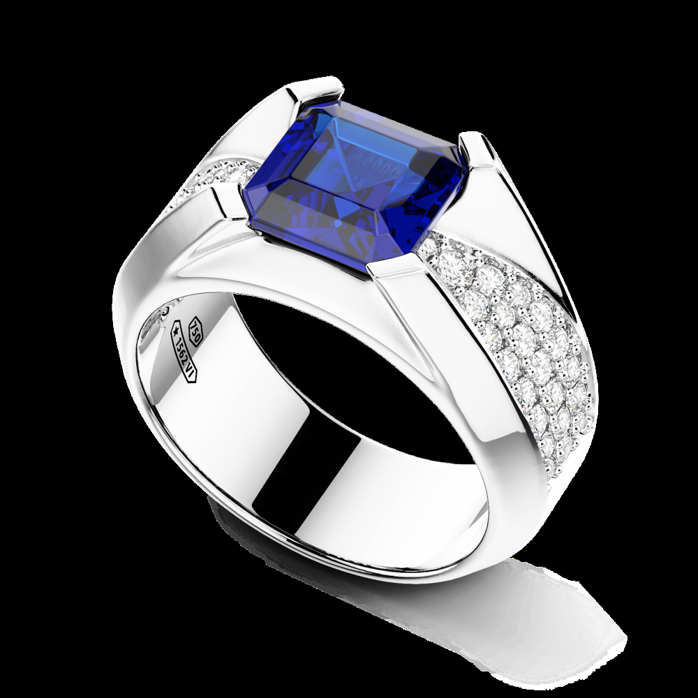 Zancan Anello Zancan in oro 18kt con zaffiro blu 2025