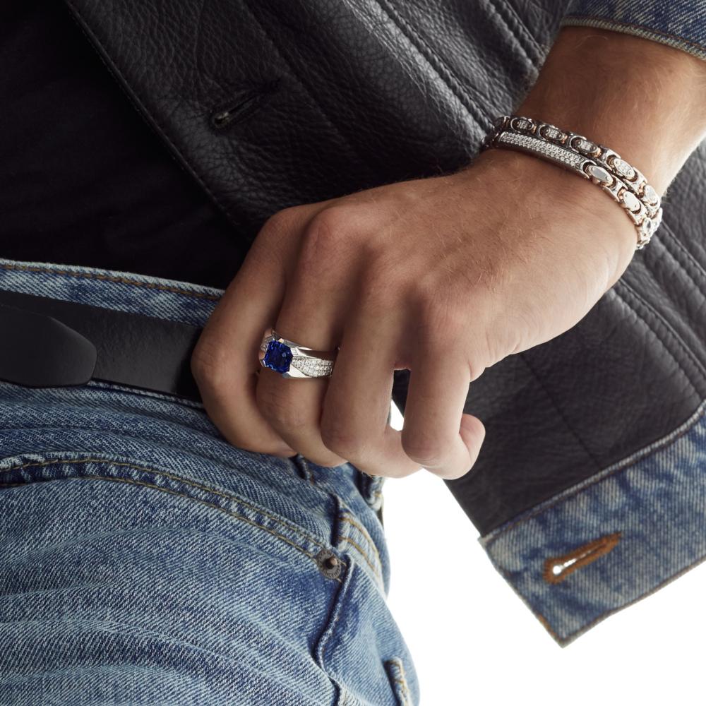 Zancan Anello Zancan in oro 18kt con zaffiro blu 2025