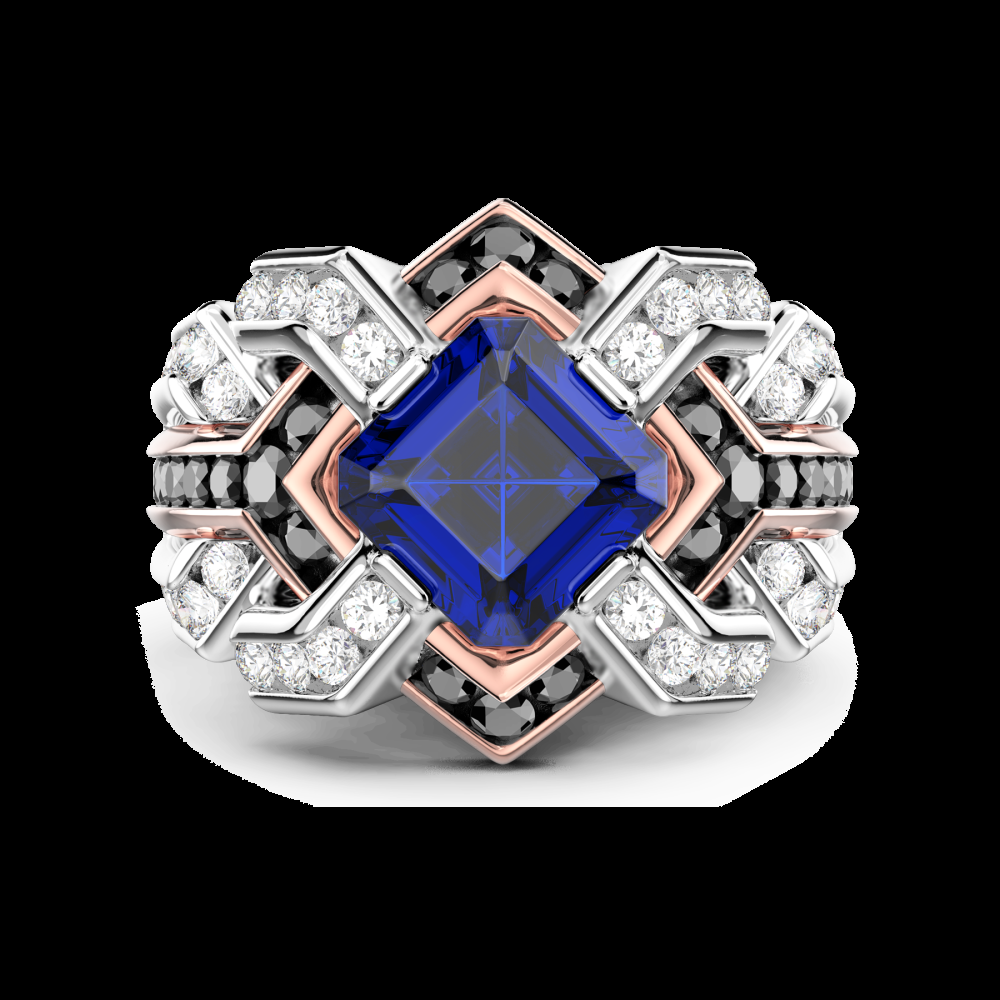 Zancan Anello Zancan in oro 18kt con zaffiro blu Nuovo