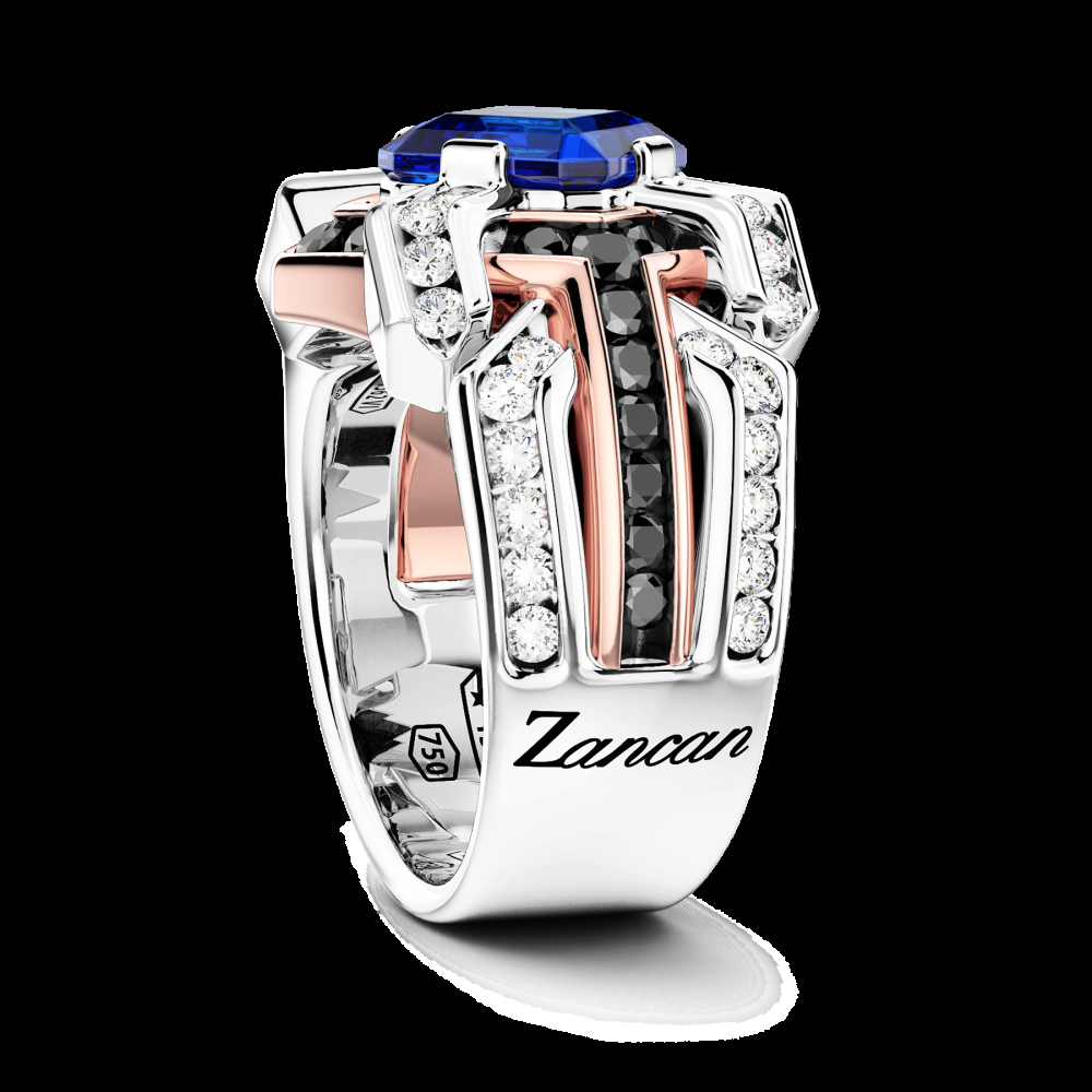 Zancan Anello Zancan in oro 18kt con zaffiro blu Nuovo