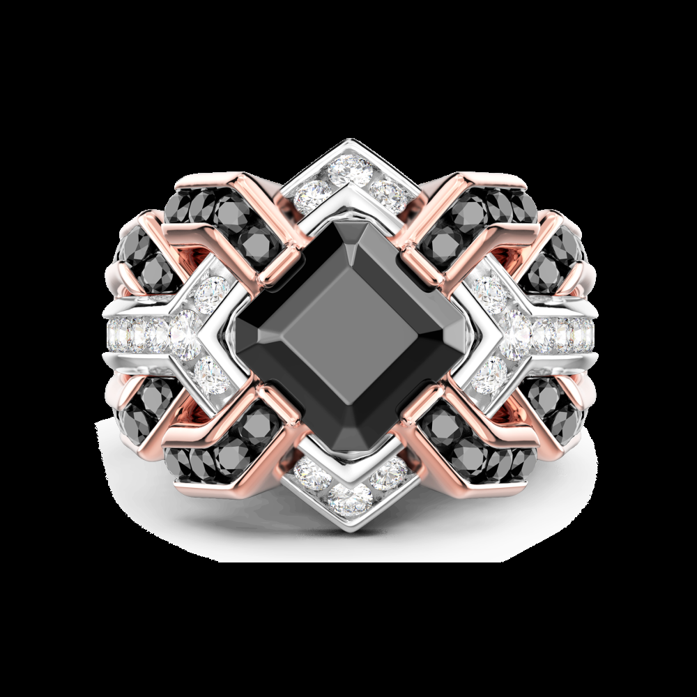 Zancan Anello Zancan in oro 18kt con diamante nero Qualità