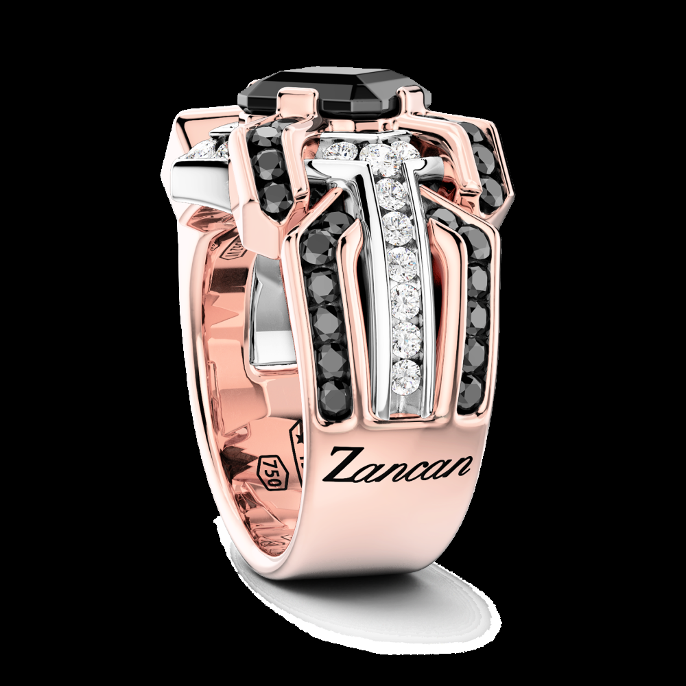 Zancan Anello Zancan in oro 18kt con diamante nero Qualità