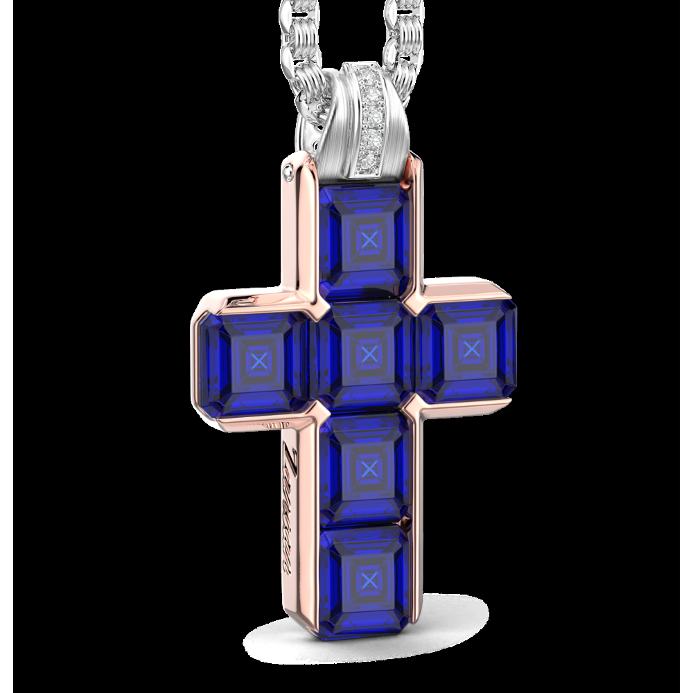 Zancan Collana Zancan in oro 18k con zaffiri blu Spedizione Gratuita