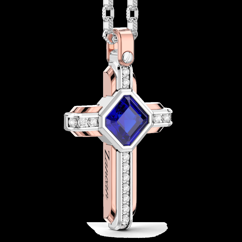 Zancan Collana Zancan in oro 18k con zaffiro blu Soddisfazione Garantita