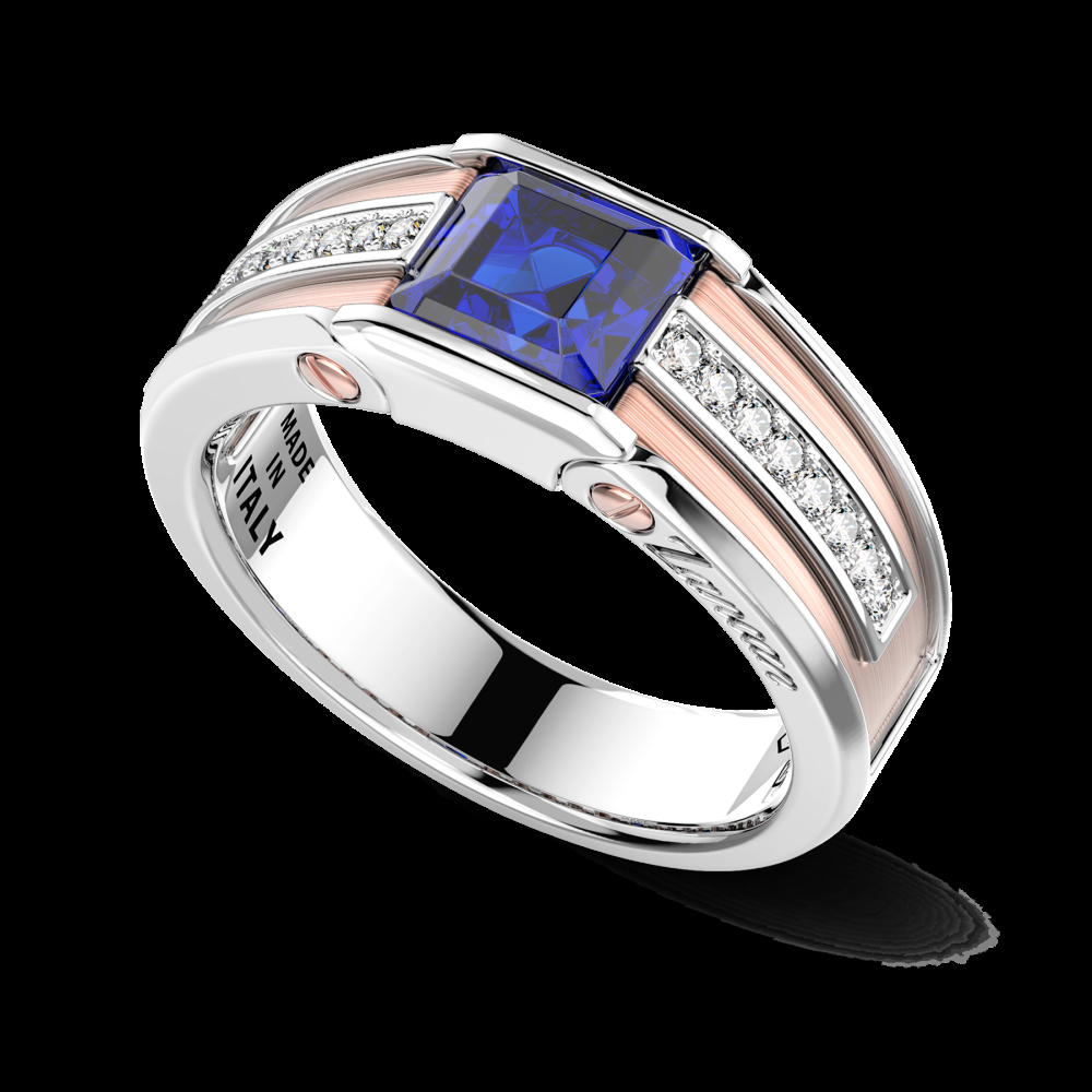 Zancan Anello Zancan in oro 18kt con zaffiro blu Consegna Veloce