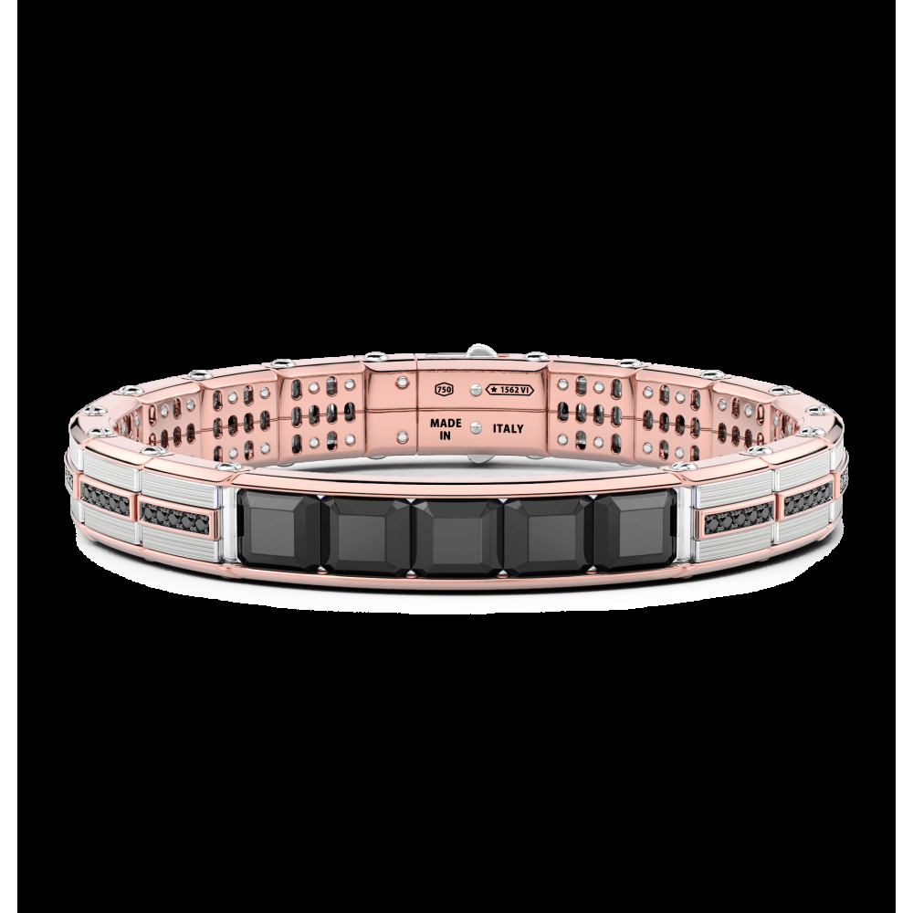 Zancan Bracciale Zancan in oro 18kt con diamanti neri Prezzo Ridotto