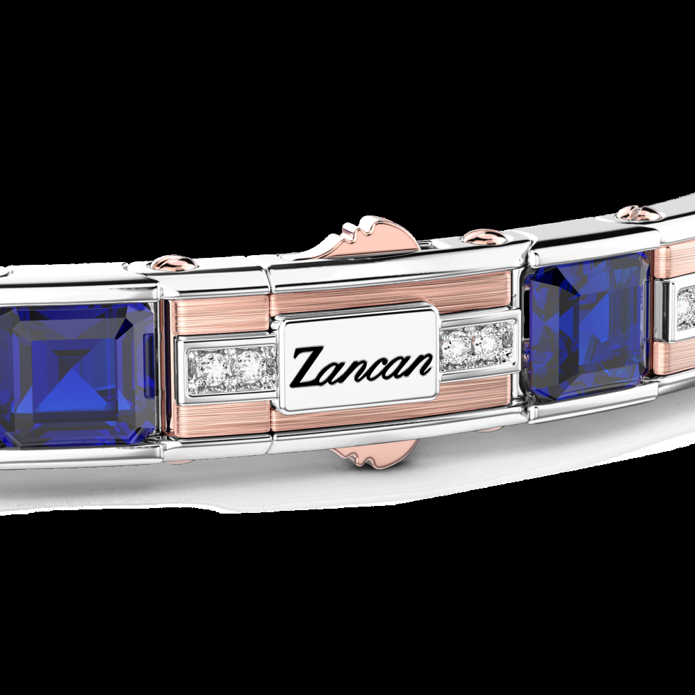 Zancan Bracciale Zancan in oro 18kt con zaffiri blu Sottocosto
