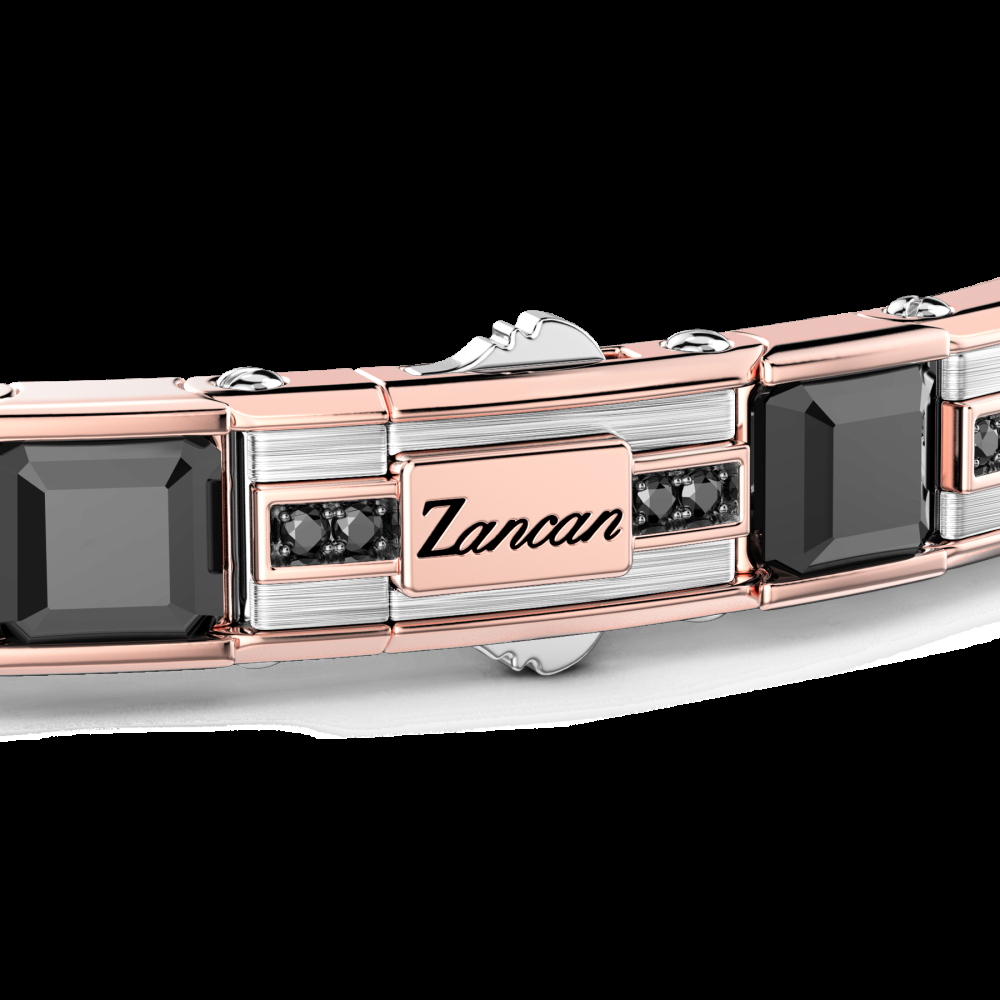 Zancan Bracciale Zancan in oro 18kt con diamanti neri Convenienza