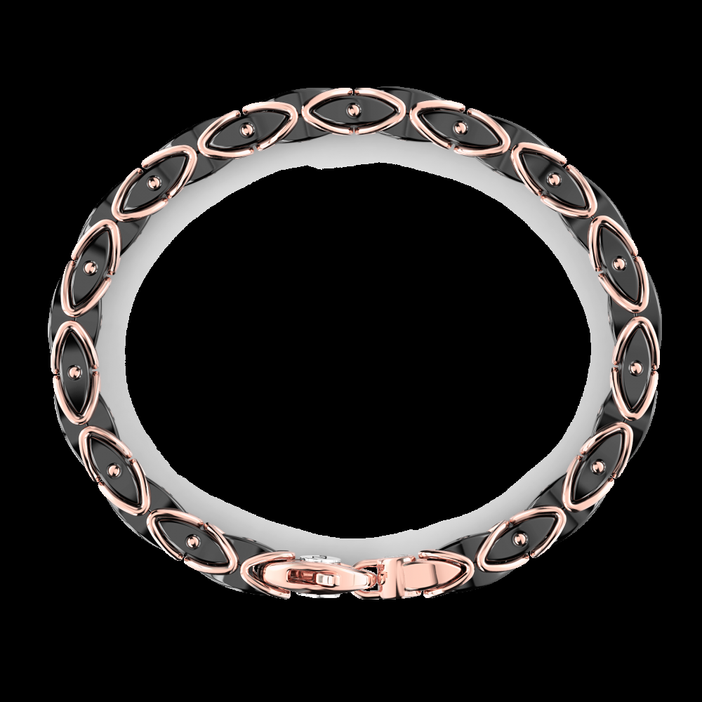 Zancan Bracciale Zancan in oro 18kt e ceramica nera Online