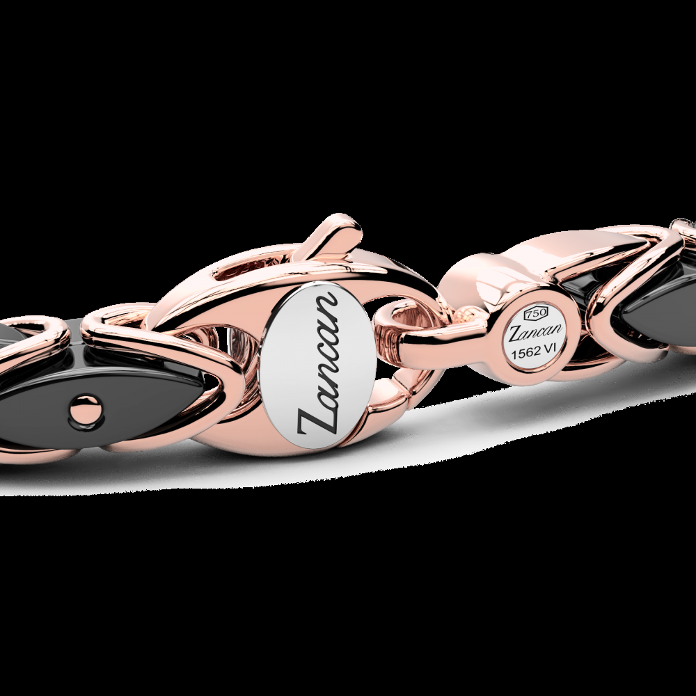 Zancan Bracciale Zancan in oro 18kt e ceramica nera Online