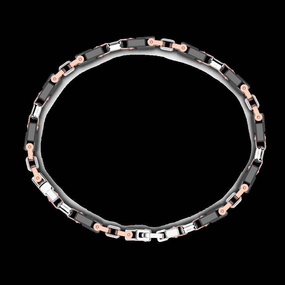 Zancan Bracciale Zancan in oro 18kt e ceramica nera In Vendita