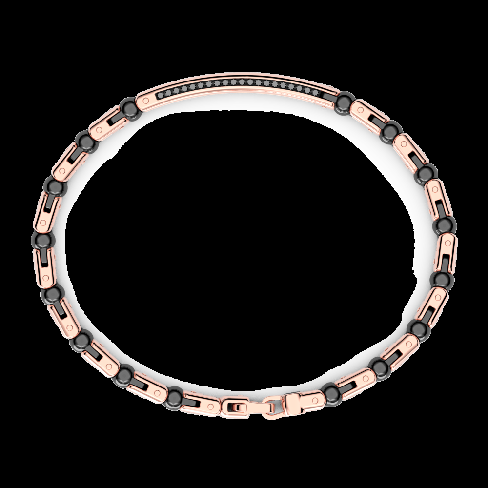 Zancan Bracciale Zancan in oro 18kt ceramica e diamanti Moda