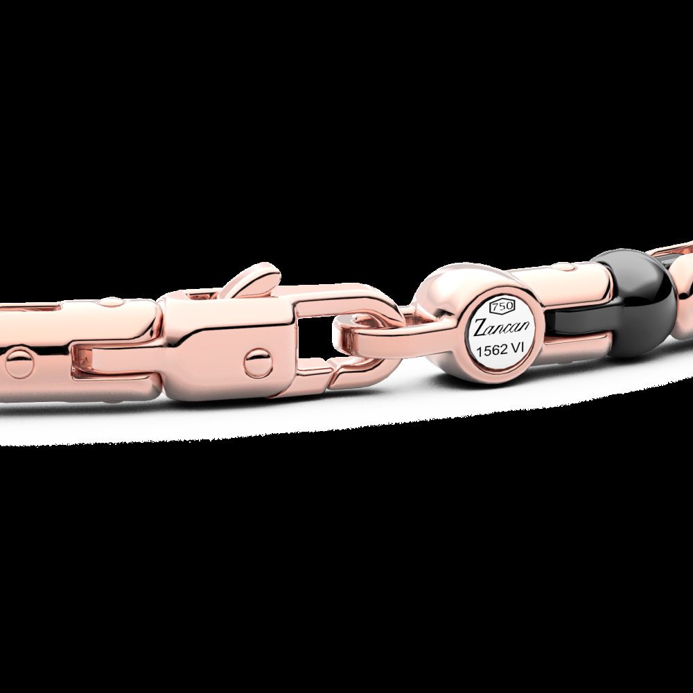 Zancan Bracciale Zancan in oro 18kt ceramica e diamanti Moda
