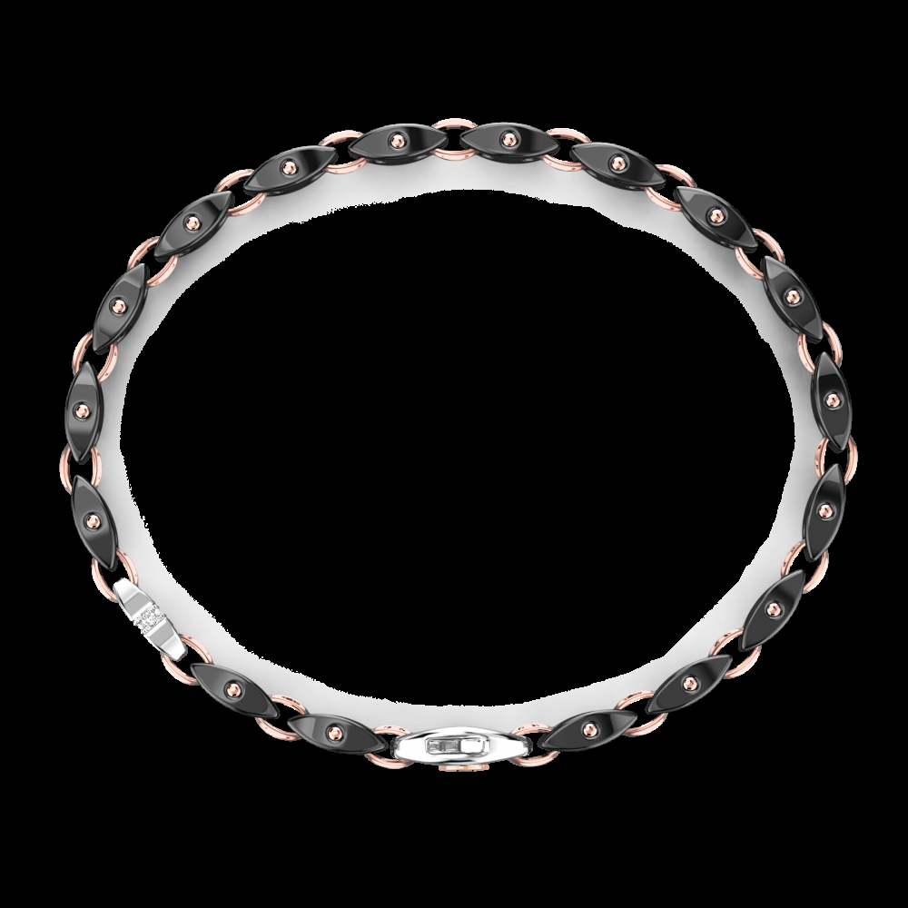 Zancan Bracciale Zancan in oro 18kt e ceramica nera Spedizione gratuita