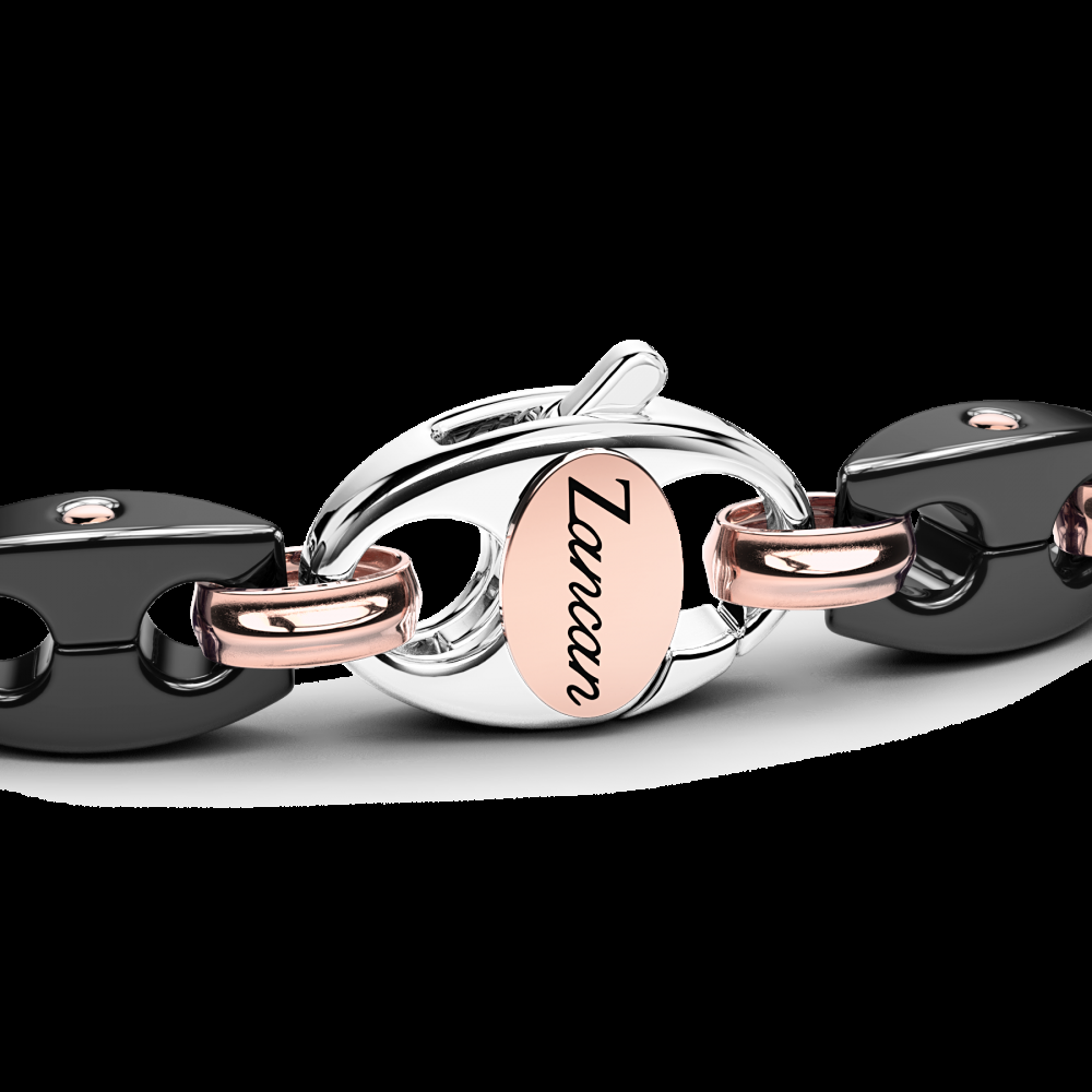 Zancan Bracciale Zancan in oro 18kt e ceramica nera Spedizione gratuita