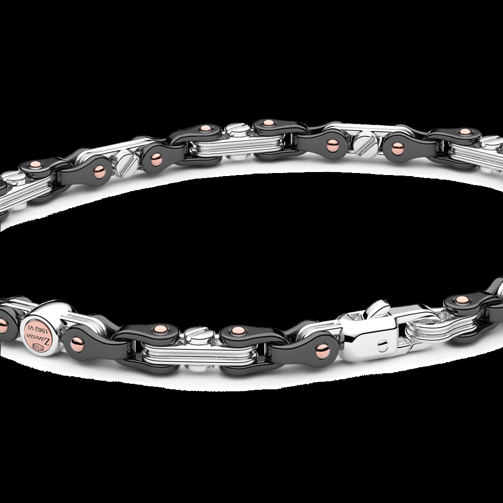 Zancan Bracciale Zancan in oro 18kt e ceramica nera Negozio online di fabbrica