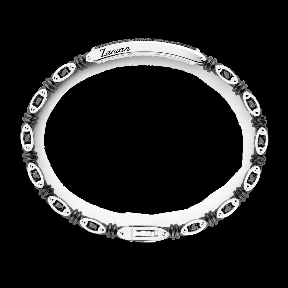 Zancan Bracciale Zancan in oro 18kt ceramica e diamanti Prezzo di fabbrica