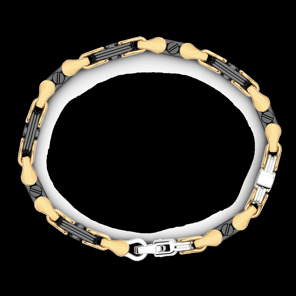 Zancan Bracciale Zancan in oro 18kt e ceramica nera Offerta speciale