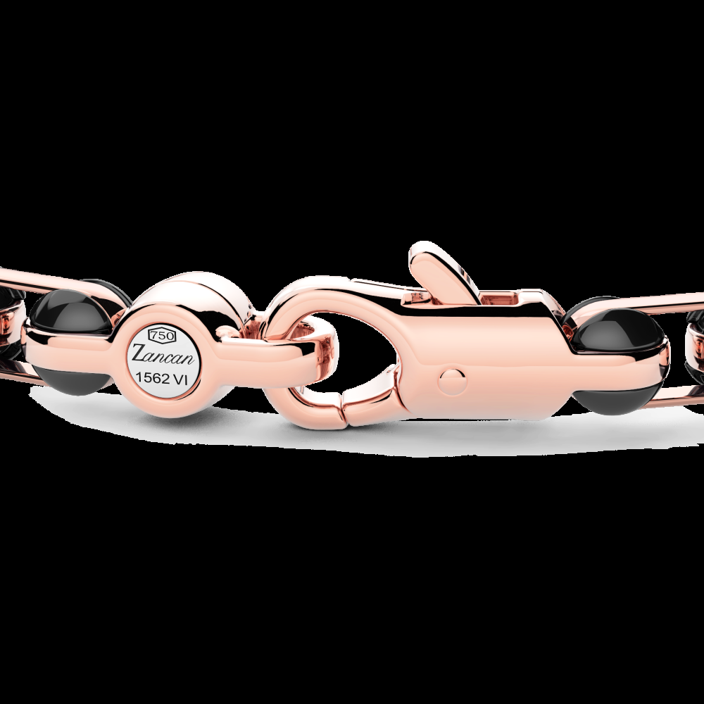 Zancan Bracciale Zancan in oro 18kt e ceramica nera Comprare a buon mercato