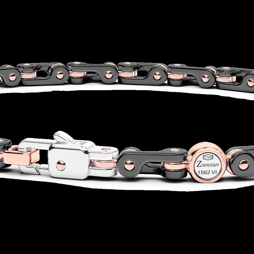 Zancan Bracciale Zancan in oro 18kt e ceramica nera Shopping online